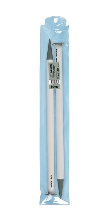 Спицы прямые 35 см, пластик, d 16 мм, Gamma — картинка 2