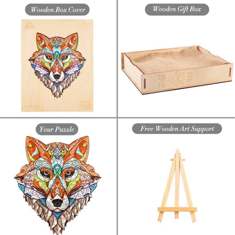 Деревянные пазлы «Хитрая Лиса M», Woodbests — картинка 6