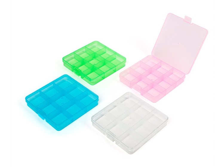 Коробка для швейных принадлежностей Gamma, цвет: розовый прозрачный — картинка 3