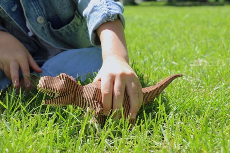 Конструктор из дерева «Тираннозавр с набором карандашей», UNIWOOD — картинка 5