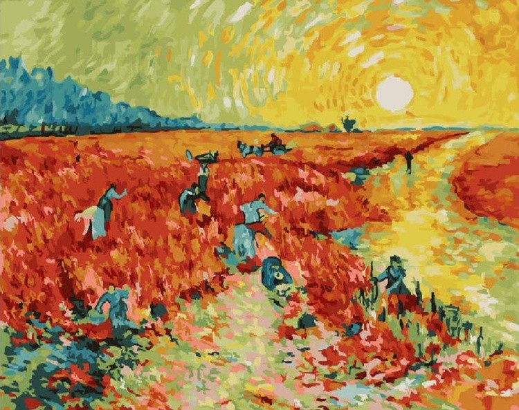 Картина по номерам «Красные виноградники в Арле»