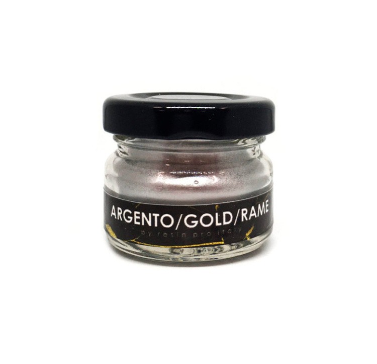 Всплывающий пигмент ARGENTO/GOLD/RAME СЕРЕБРО, Resin Pro — картинка 2