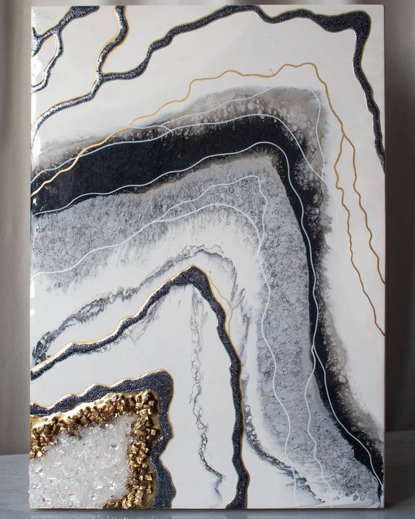 Краситель для эпоксидной смолы серый, 20 г, ALX Studio — картинка 5