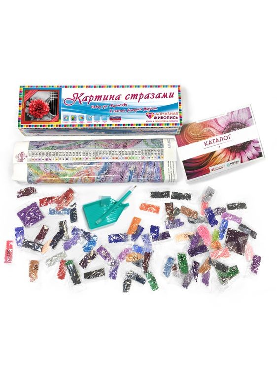 Алмазная вышивка «Цветок на гитаре» — картинка 3