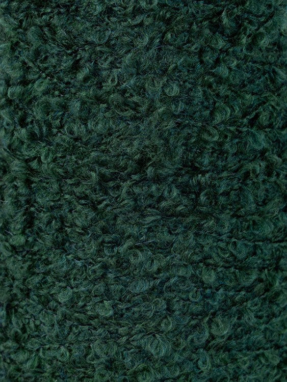 Пряжа бобинная OnlyWe Organic boucle (Органик букле) (BU07), темно-зеленый, 1 шт., 200 г — картинка 2