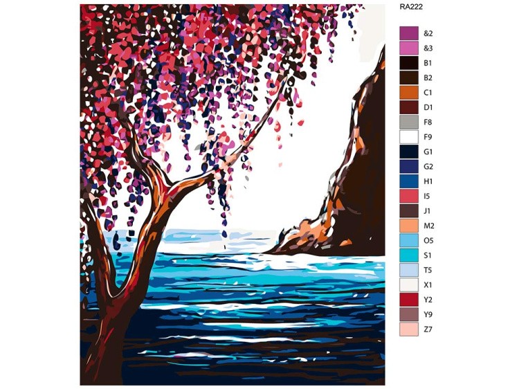 Картина по номерам «Вид на залив» — картинка 2