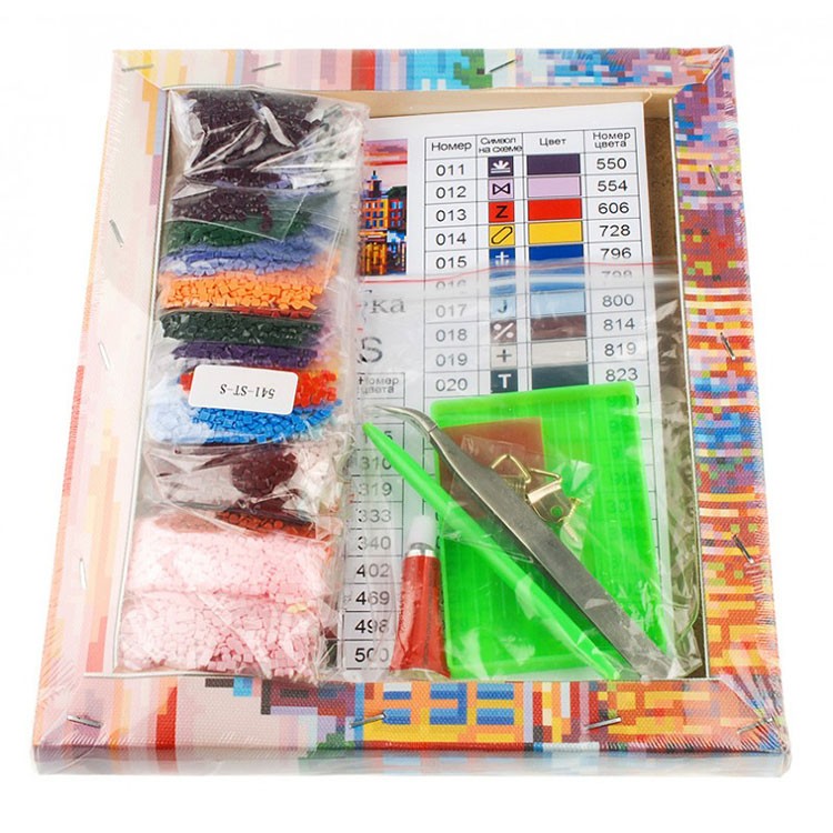 Алмазная вышивка «Озеро Комо» — картинка 3