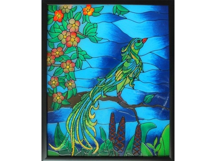 Витраж-раскраска «Райская птица» — картинка 2