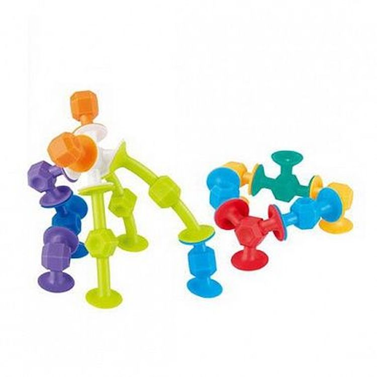 Мягкий конструктор с присосками «Веселые прилипалы», 30 деталей — картинка 3