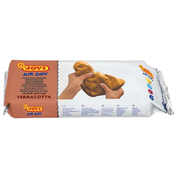 Паста (масса) для моделирования и лепки JOVI, отвердевающая, 1000 г, терракотовая — картинка 3