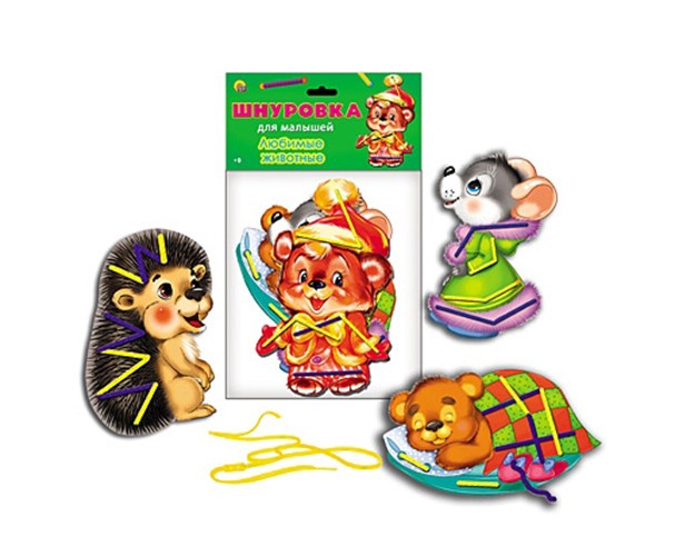 Шнуровка для малышей. Любимые животные — картинка 2