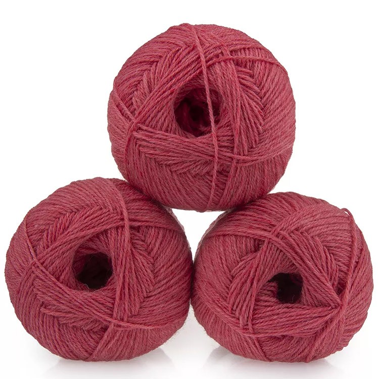 Пряжа из Троицка Шотландский твид (1398), коралловый меланж, 5 шт. по 100 г — картинка 3