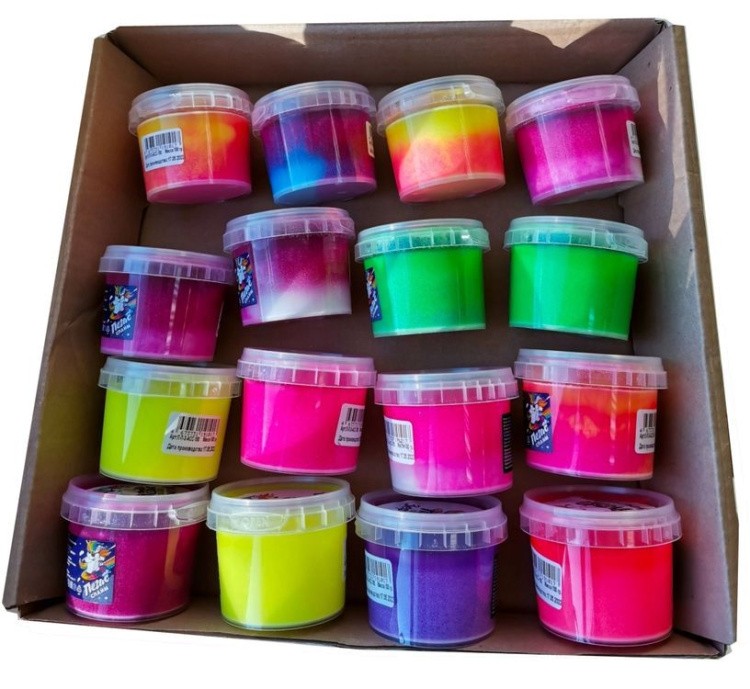 Набор слаймов в коробке «Зефирки» 16 шт. по 100 г — картинка 2