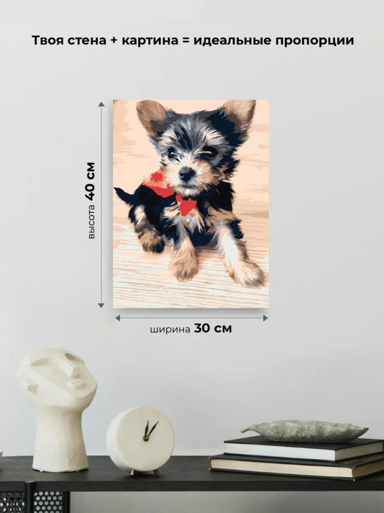 Картина по номерам «Йоркширский терьер» — картинка 3