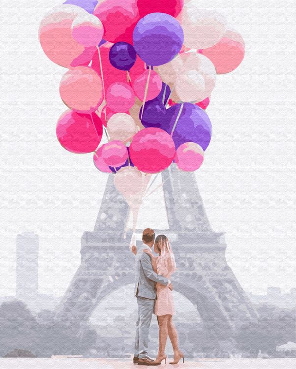 Картина по номерам «Воздушные шары»