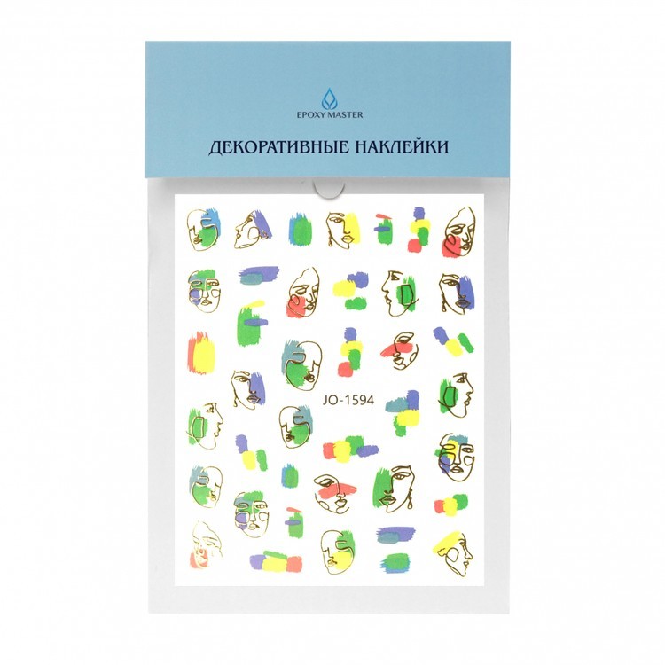 Декоративные наклейки с металлизированным эффектом №5, 12x8 см, 1 шт. — картинка 2