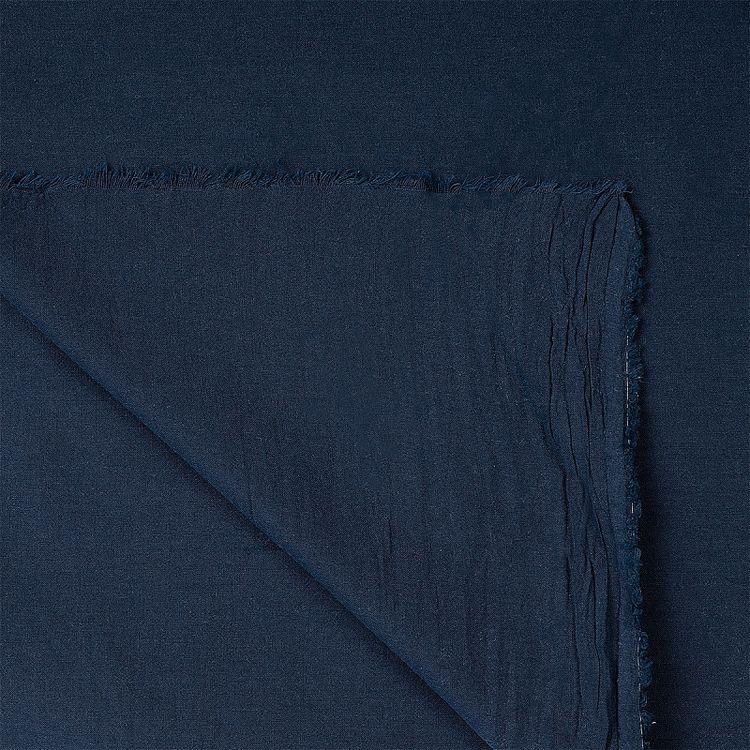 Ткань Хлопок крэш, 5 м х 150 см, 90 г/м², цвет: темно-синий, TBY — картинка 5