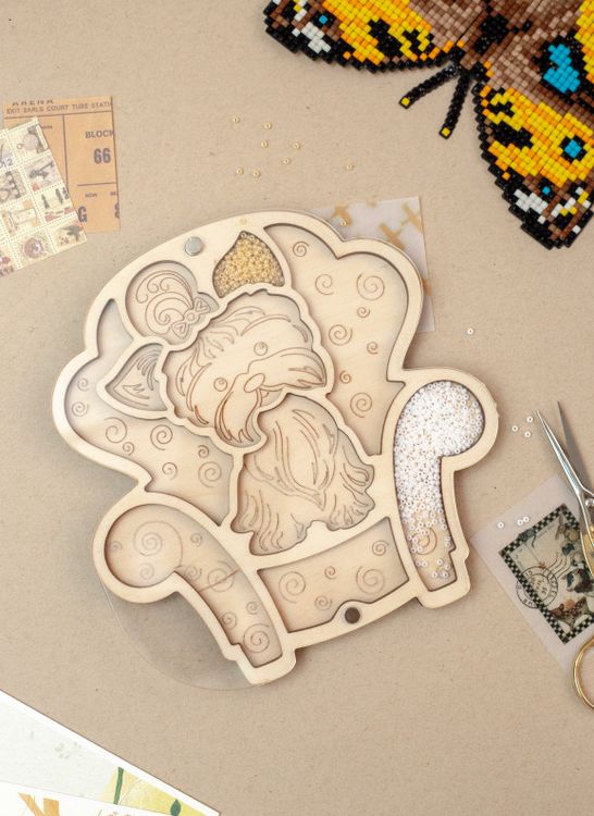 Органайзер для бисера с крышкой «Собачка йорк» — картинка 3