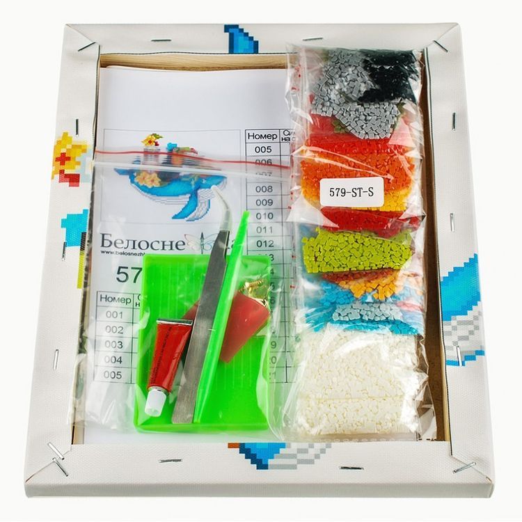 Алмазная вышивка «Синий кит» — картинка 4