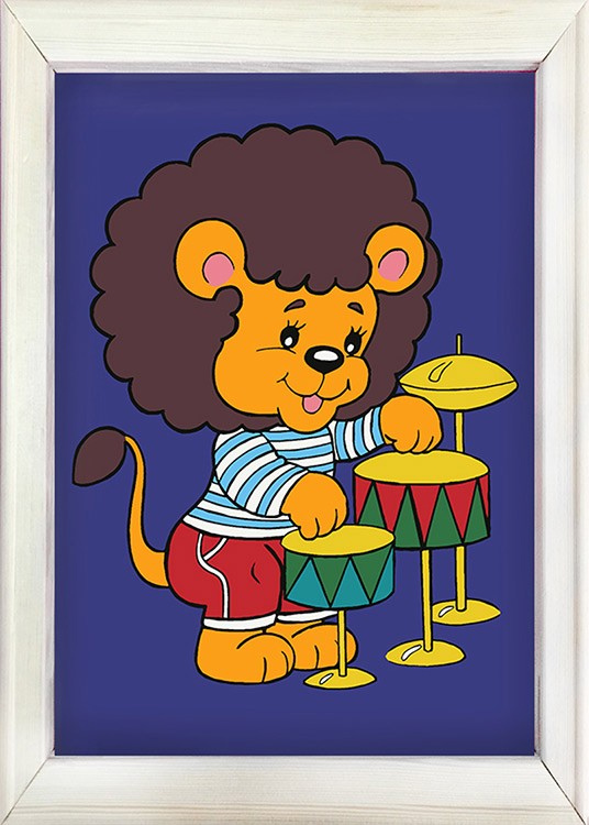 Картина по номерам «Лев барабанщик» — картинка 2