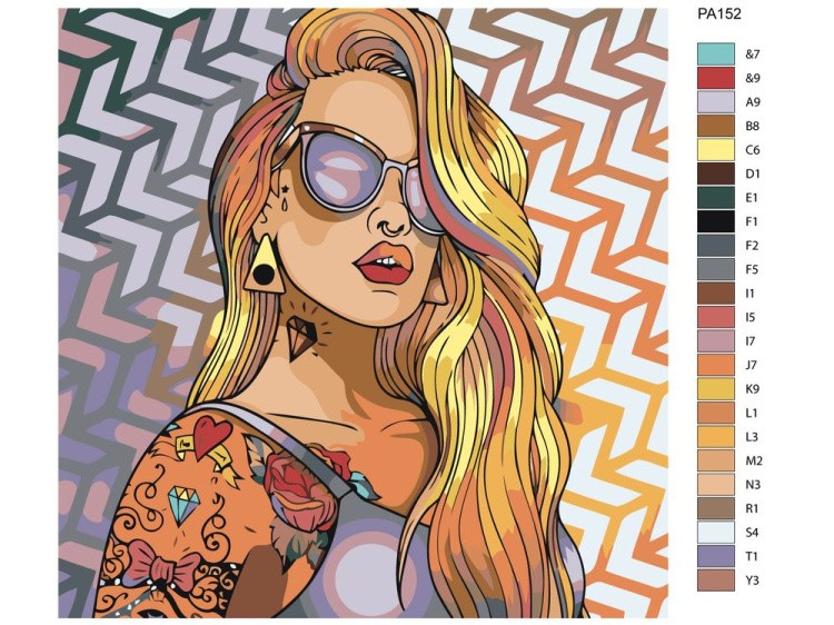 Картина по номерам «Татуировка» — картинка 2