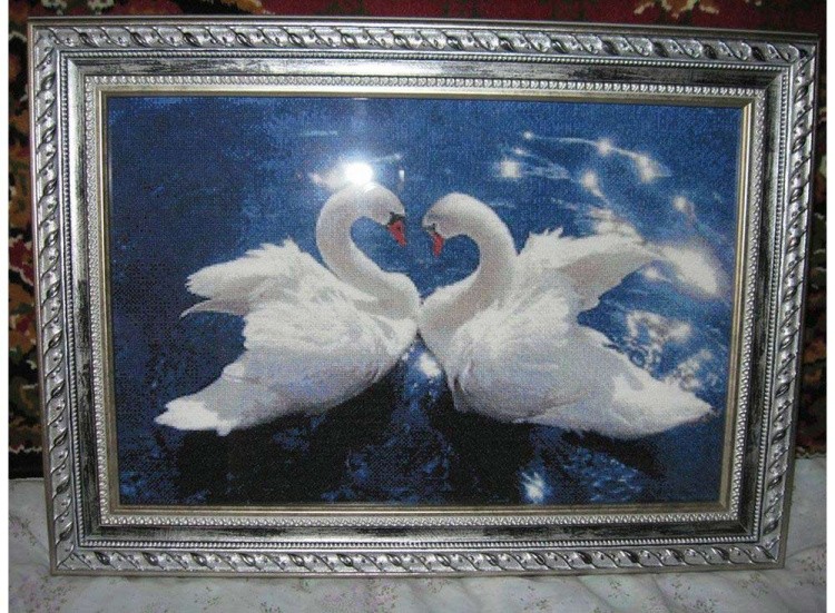 Набор для вышивания «Пара лебедей» — картинка 2