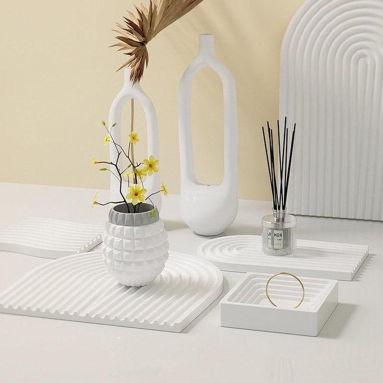 Силиконовый молд - Поднос/подставка арка, 23,5x23,5 см, 1 шт. — картинка 3