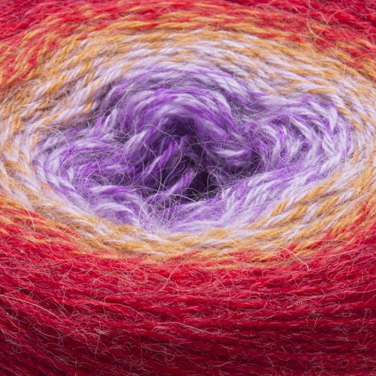 Пряжа YarnArt Flowers Alpaca (419), мультиколор, 5 шт. по 250 г — картинка 2