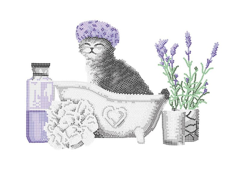 Алмазная вышивка «Водные процедуры» — картинка 2