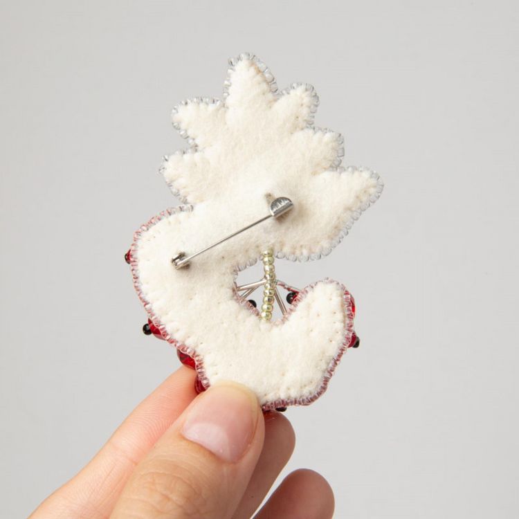 Набор для вышивания «Брошь. Рябина» — картинка 2