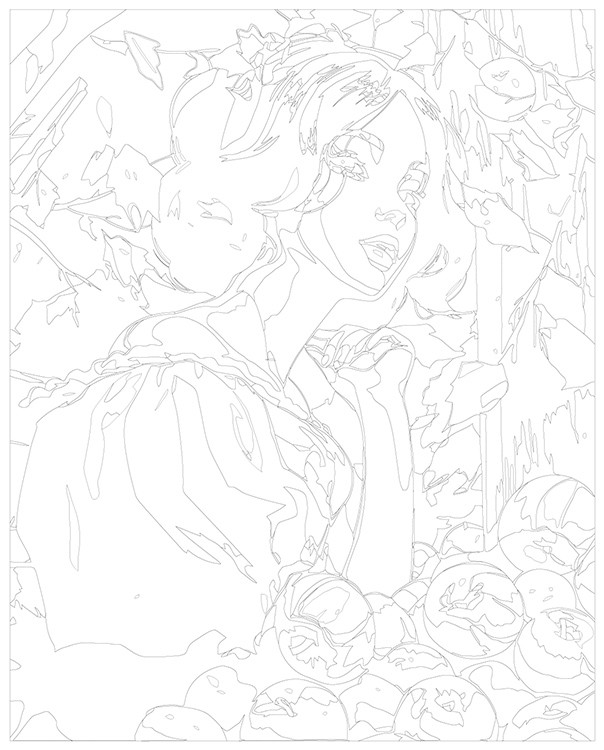 Картина по номерам «Герои Дисней: Белоснежка Арт» — картинка 3