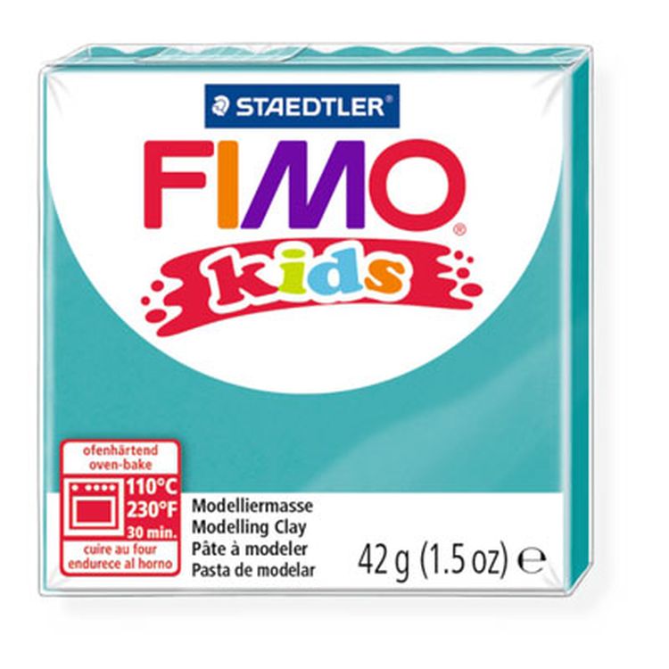 Полимерная глина FIMO Kids, цвет: бирюзовый, 42 г
