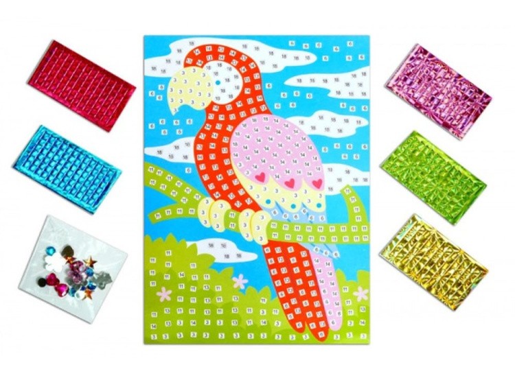 Мозаика из стикеров «Попугай» — картинка 2