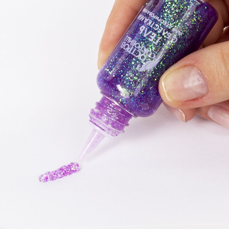 Гель с блестками Неон, 6 цветов по 20 мл, Остров Сокровищ — картинка 5