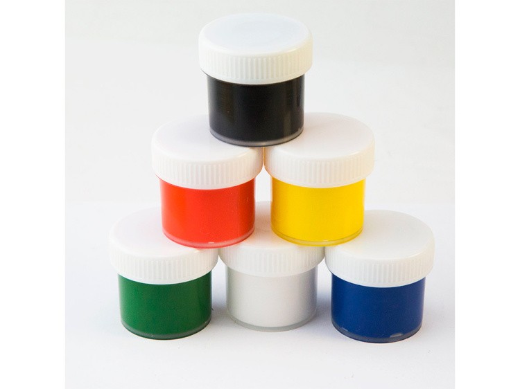 Краски KANZY гуашь 6 цветов набор «Классика» 20 мл — картинка 3