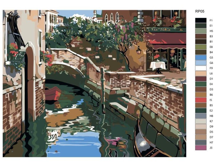 Картина по номерам «Цветущая Венеция» — картинка 2