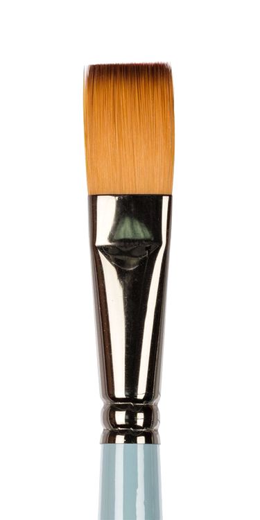 Кисть синтетика №18, плоская, 5 шт., короткая ручка, Vista-Artista — картинка 2