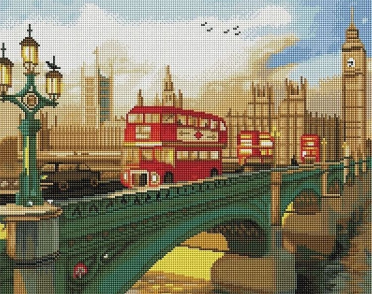Алмазная вышивка «Мост через Темзу»