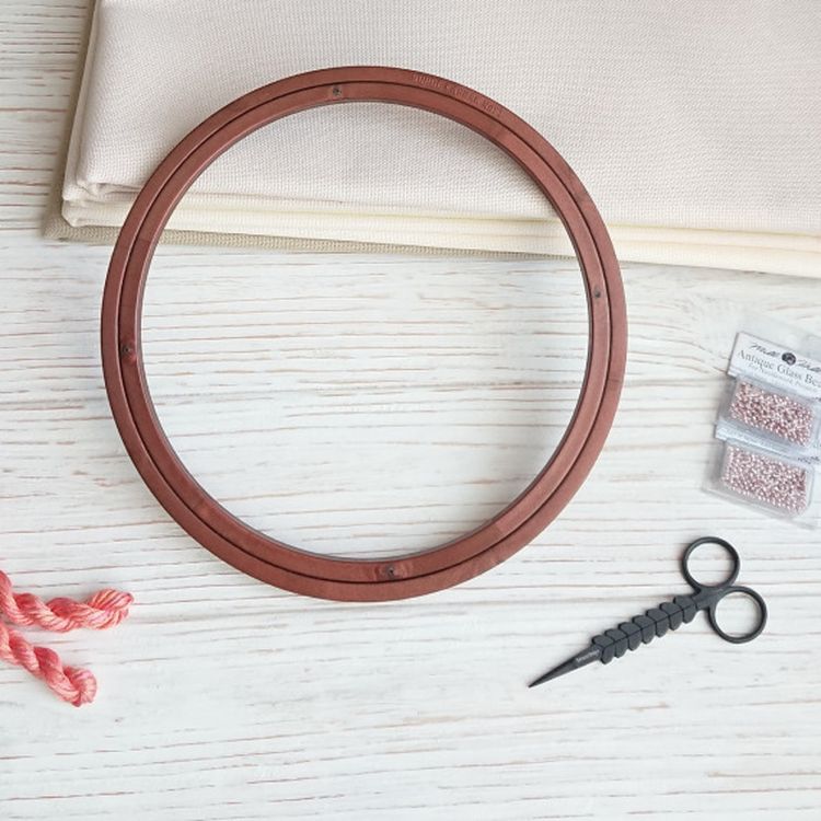 Пяльцы пластиковые без винта, диаметр 17,7 см, h=8 — картинка 3