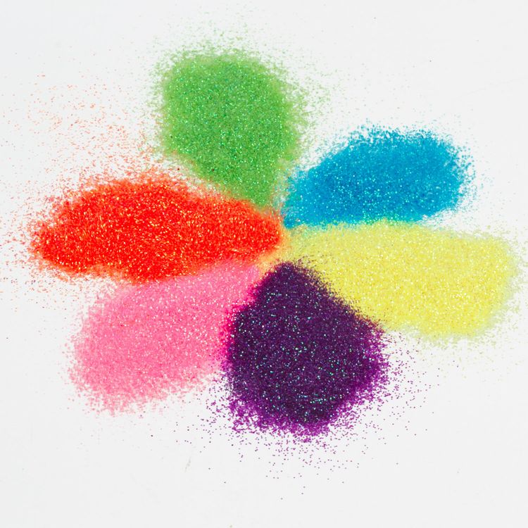 Блестки (глиттер), неон, диспенсер с дозатором, 6 цветов по 10 г, Остров Сокровищ — картинка 5