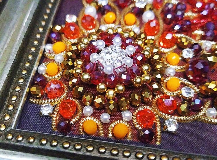 Набор вышивки хрустальными камнями «Святая Галина» — картинка 5