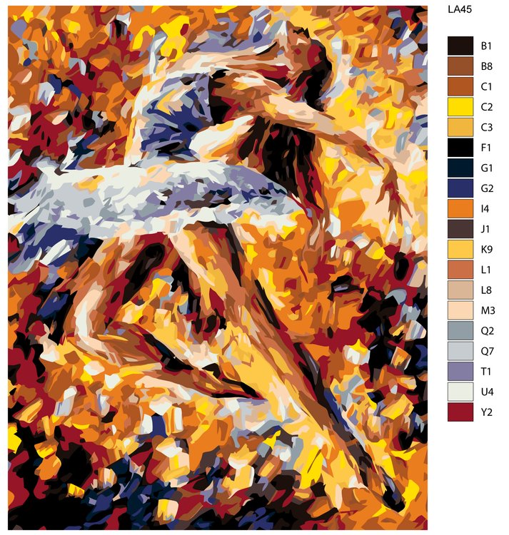 Картина по номерам «Танцевальный экстаз» — картинка 2