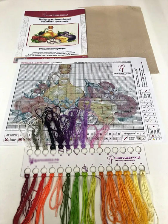 Набор для вышивания «Овощной натюрморт» — картинка 2