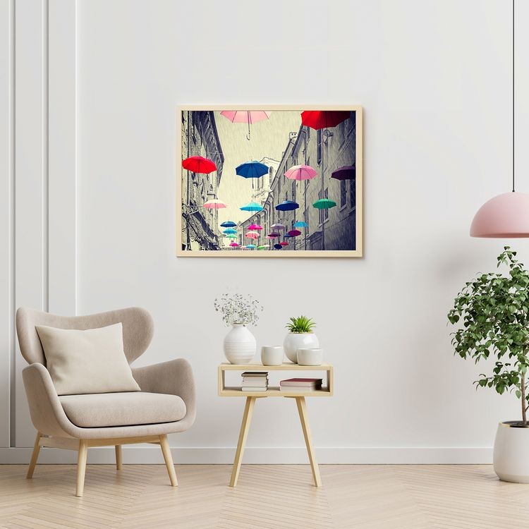 Картина по номерам «Разноцветные зонтики» — картинка 4