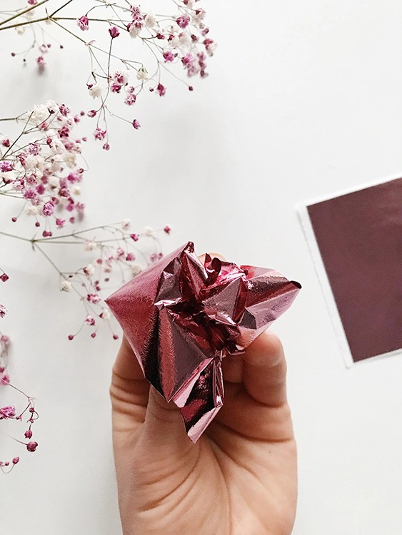 Зеркальная поталь «Mirror Shine», Lilack, 90 шт. 8x8,5см — картинка 2