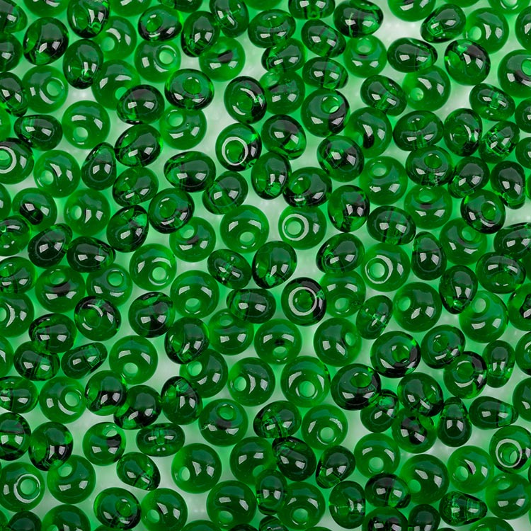 Бисер Чехия DROPS 311-11001 4,5 мм 05/0, 50 г, цвет: 50060 зеленый
