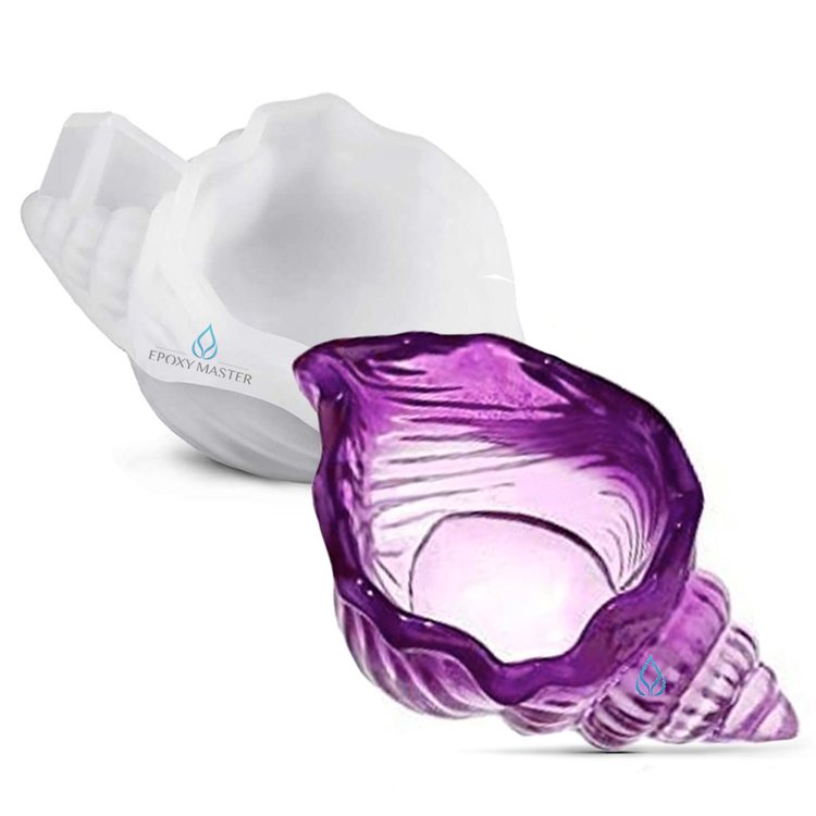 Силиконовый молд - Морская ракушка, 11х6,4 см, 1 шт. — картинка 2