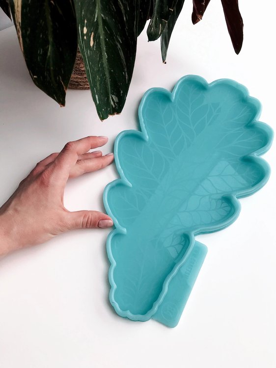 Модель №84, Силиконовый молд Лист Дуба Большой, 35х20 см, Craftsmen.store — картинка 2