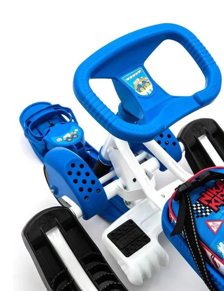 Снегокат детский со спинкой Тимка спорт 6 С машинками — картинка 8