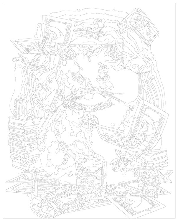 Картина по номерам «Денежный талисман» — картинка 3